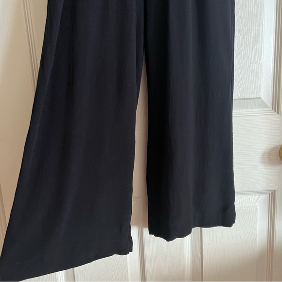 Aritzia Wilfred Faun Pant Long Black Crepe Flowy Trousers - Size XS - Picture 6 of 13